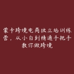 从小白到精通手把手教你做跨境