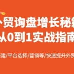 外贸询盘增长秘籍从0到1的实战